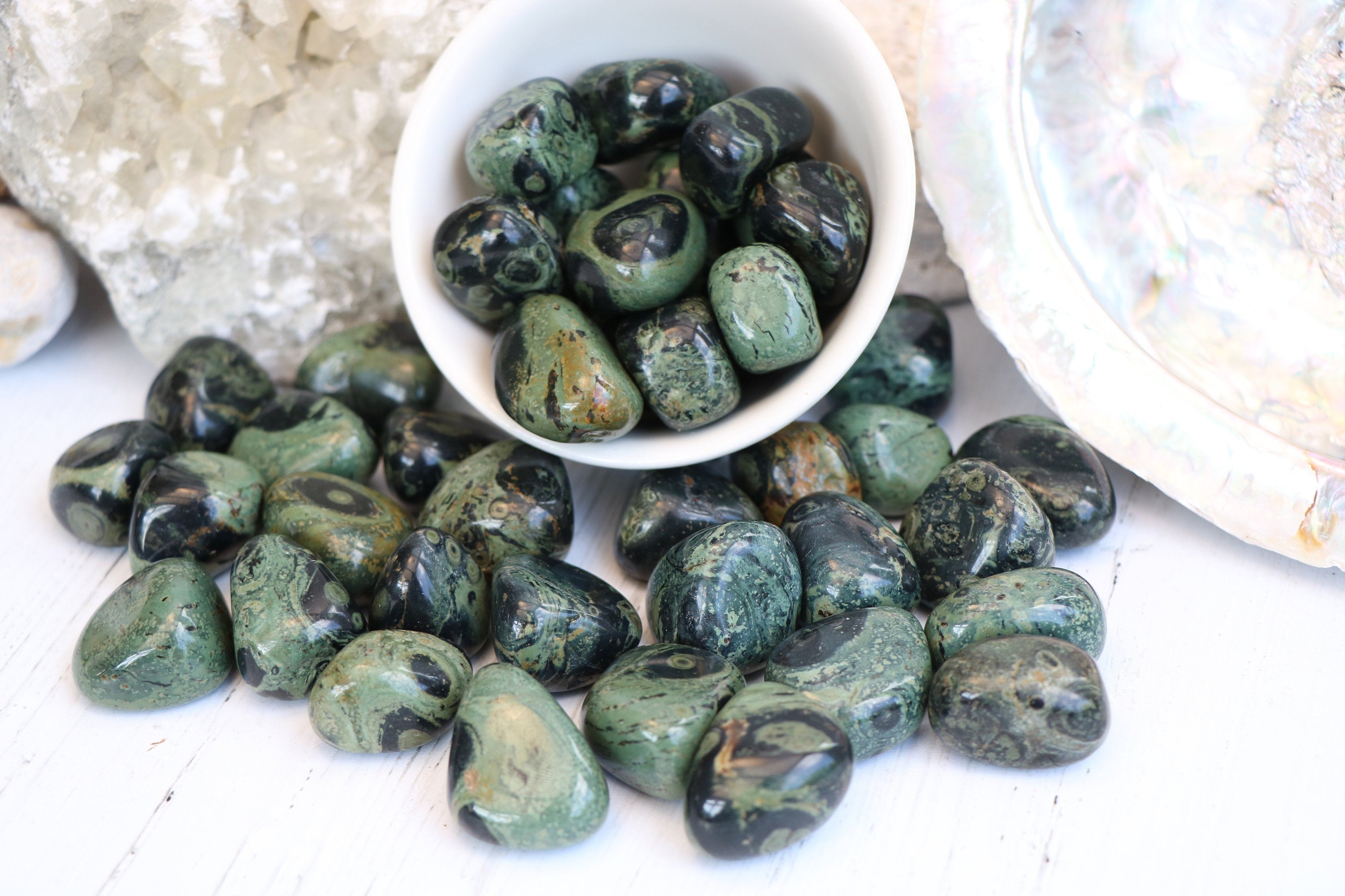 Green Jasper Tumbled Stone, Green Jasper, Tumbled Stones, Crystals, Stones,  Gifts, Rocks, Gems, Gemstones, Zodiac Crystals, Healing Crystals 