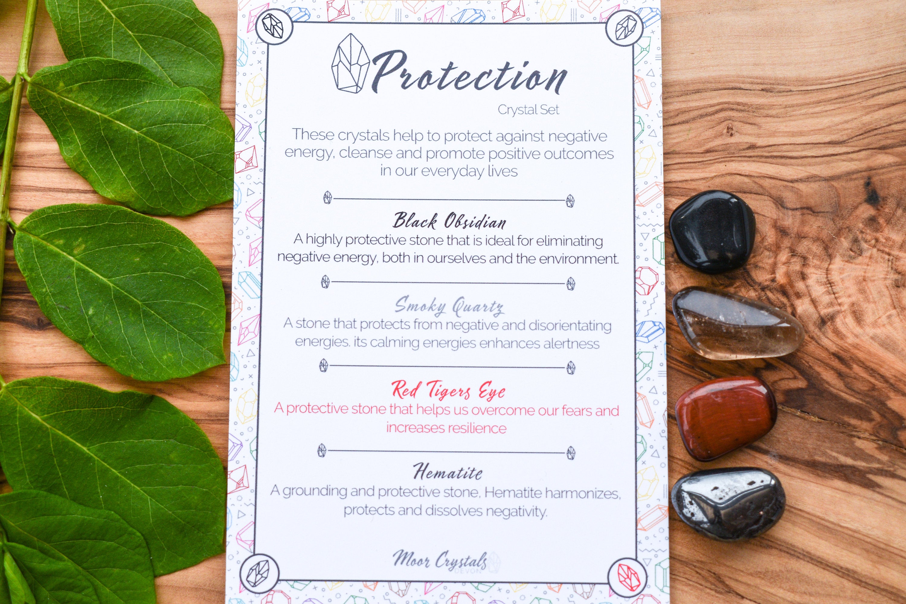 Protection Crystal Set Protection Crystal Set - Crystals for Protection | Moor Crystals Devon